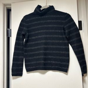 Women’s Vince Mock Neck 100% Cashmere Striped Sweater- size small